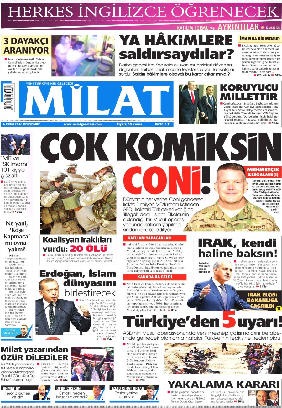 6 Ekim 2016 gazete manşetleri - 545