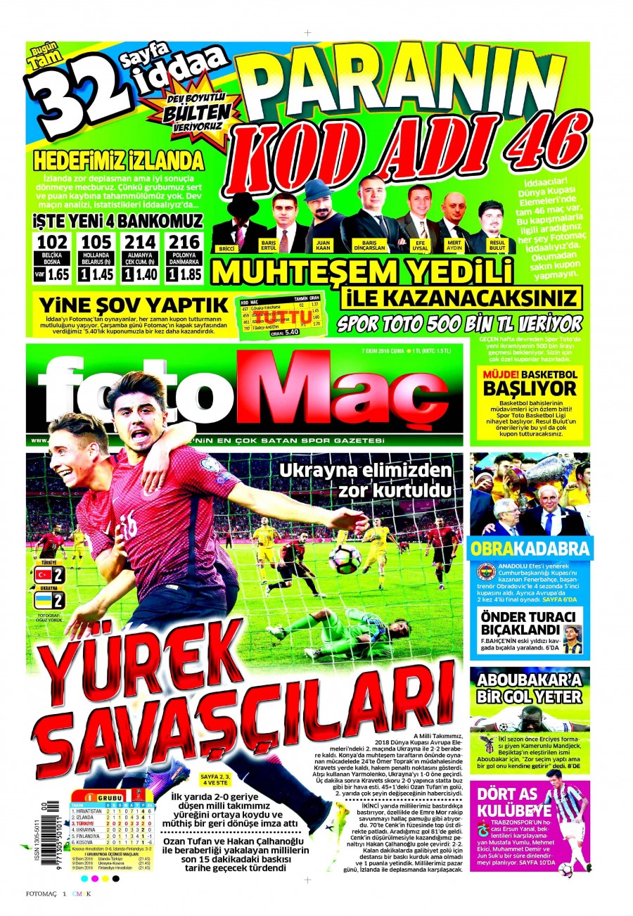 7 Ekim 2016 gazete manşetleri - 795