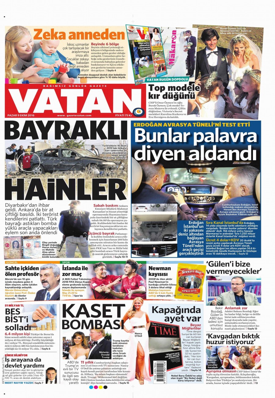 9 Ekim 2016 gazete manşetleri - 534