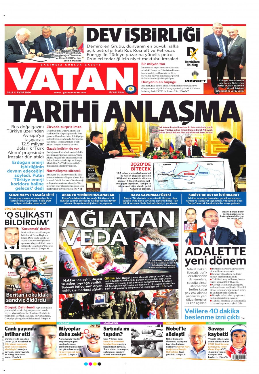 11 Ekim 2016 gazete manşetleri - 621