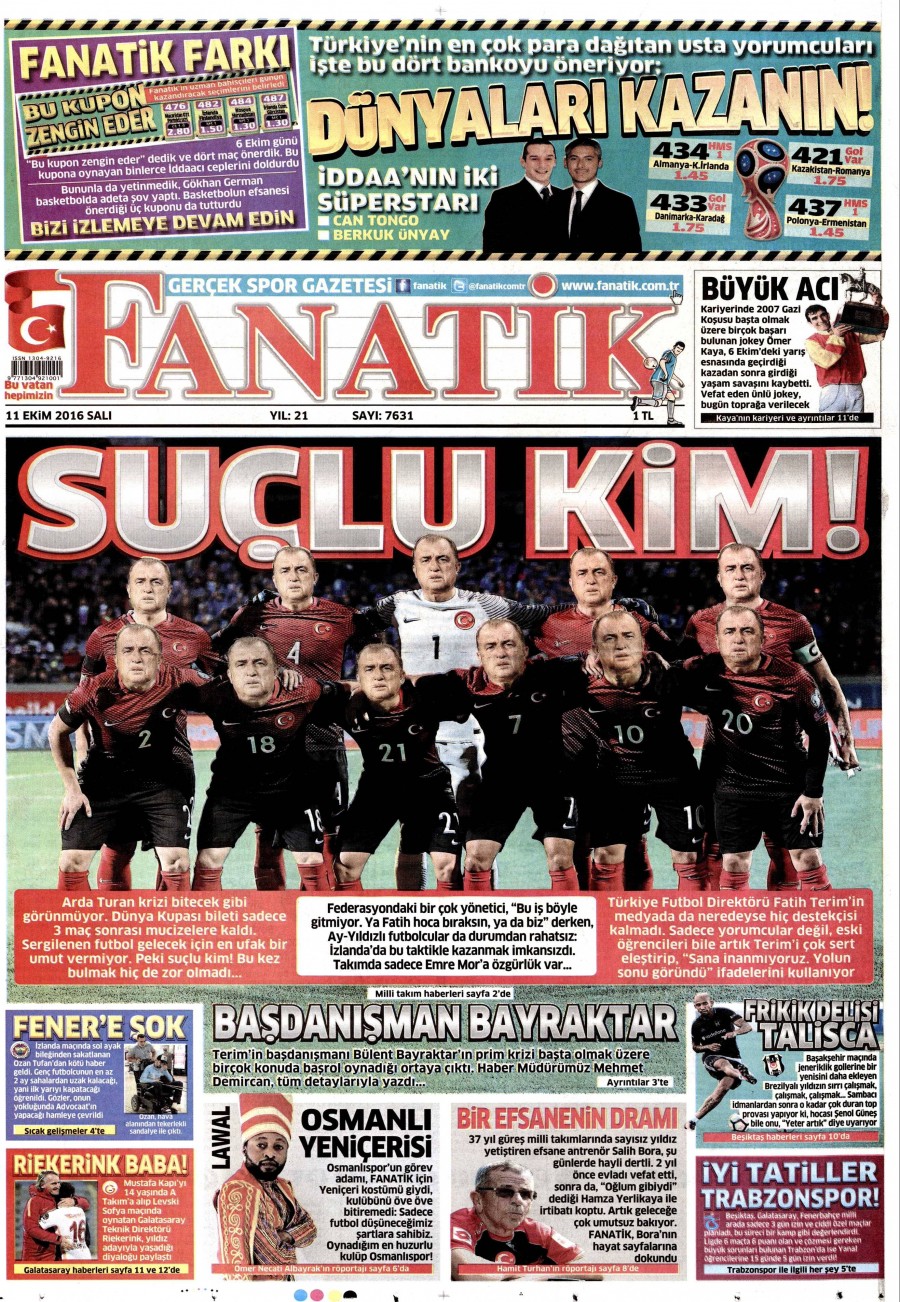 11 Ekim 2016 gazete manşetleri - 645