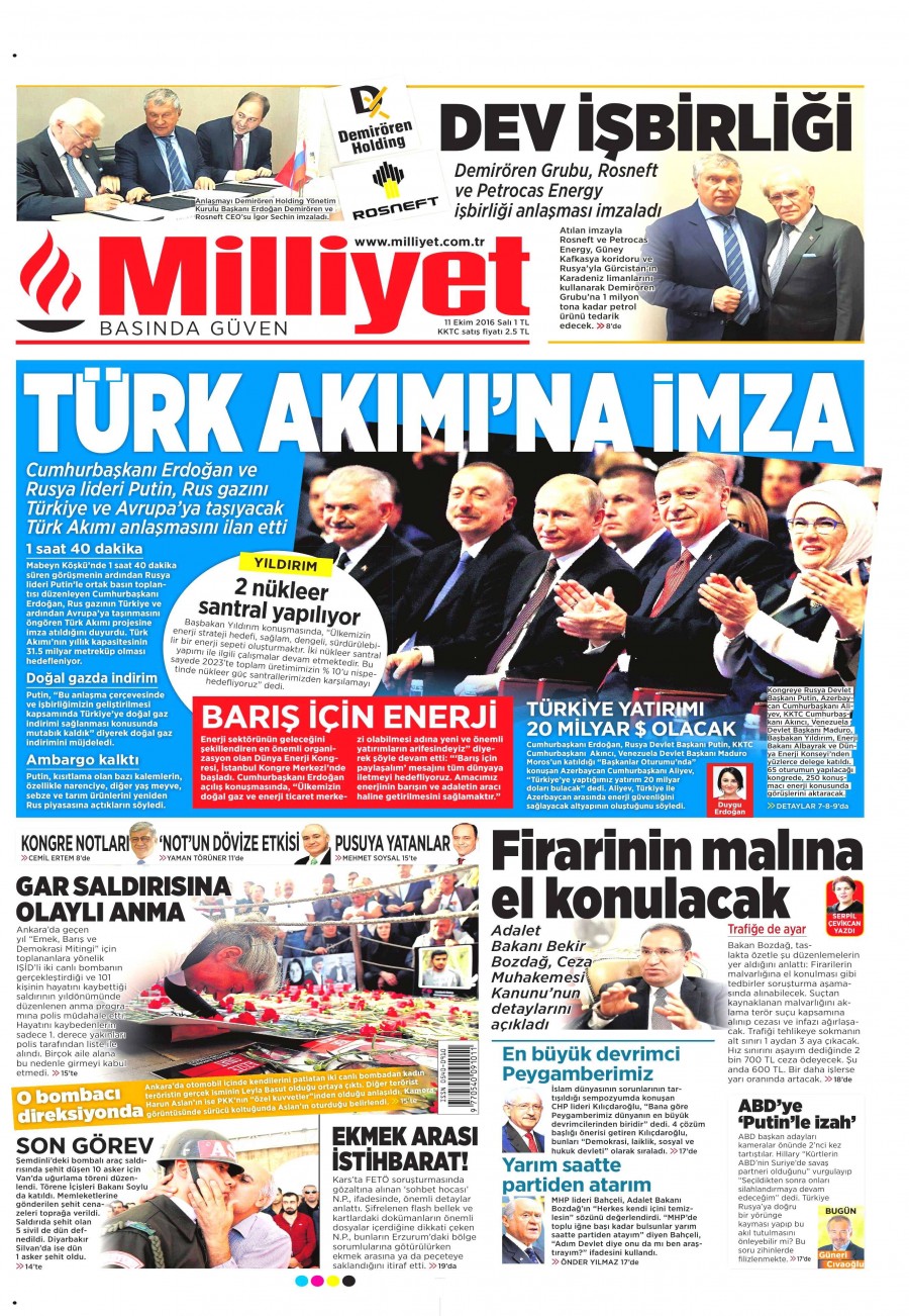 11 Ekim 2016 gazete manşetleri - 582