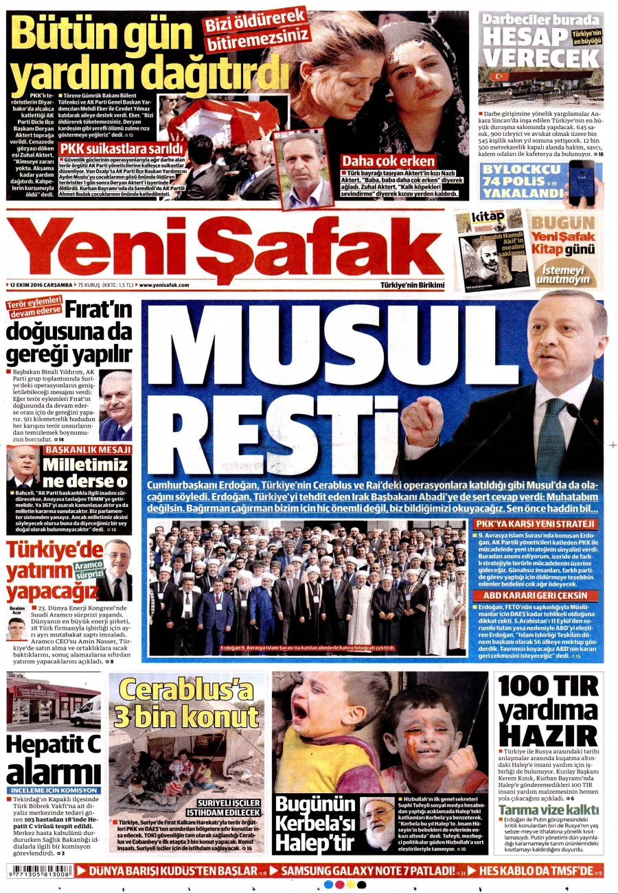 12 Ekim 2016 gazete manşetleri - 644
