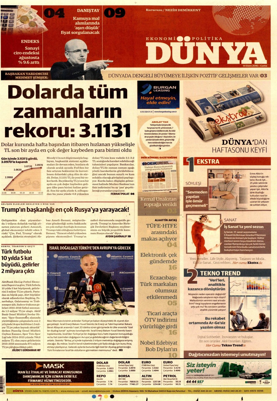14 Ekim 2016 gazete manşetleri - 5
