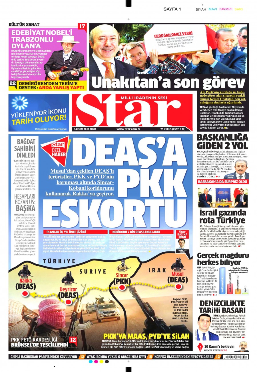14 Ekim 2016 gazete manşetleri - 6