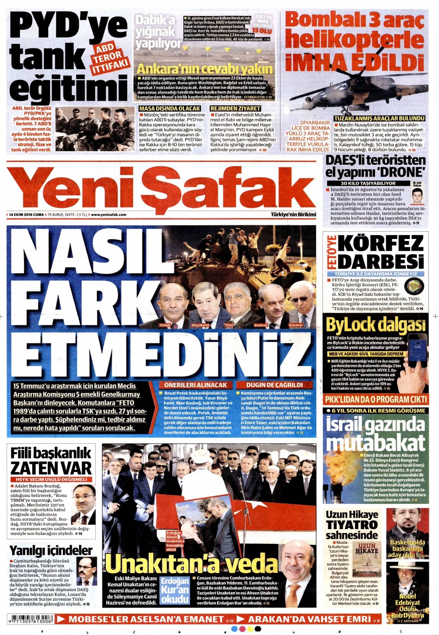 14 Ekim 2016 gazete manşetleri - 4
