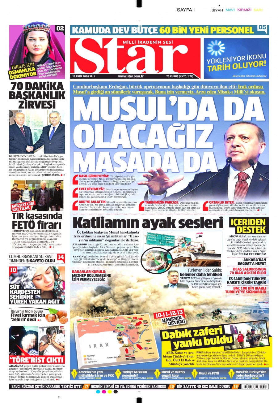 18 Ekim 2016 gazete manşetleri - 856