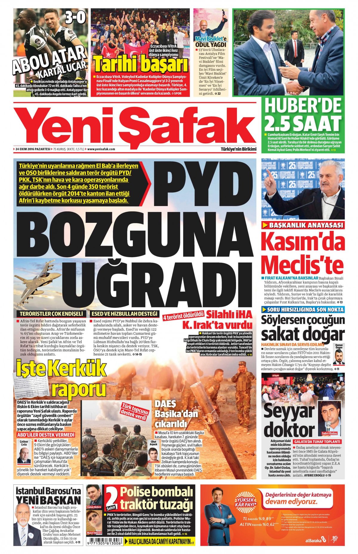 24 Ekim 2016 gazete manşetleri - 772