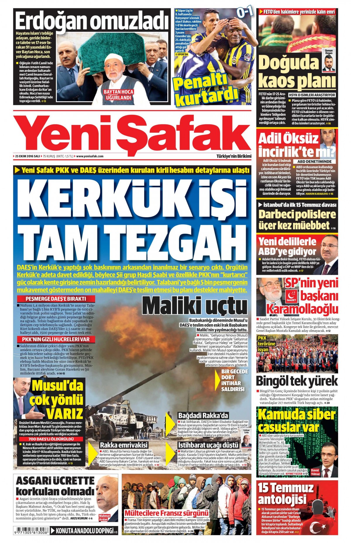 25 Ekim 2016 gazete manşetleri - 665
