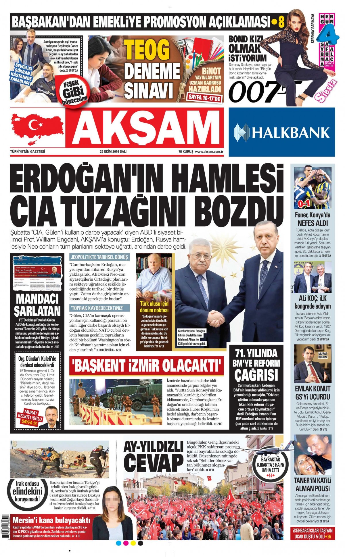 25 Ekim 2016 gazete manşetleri - 503