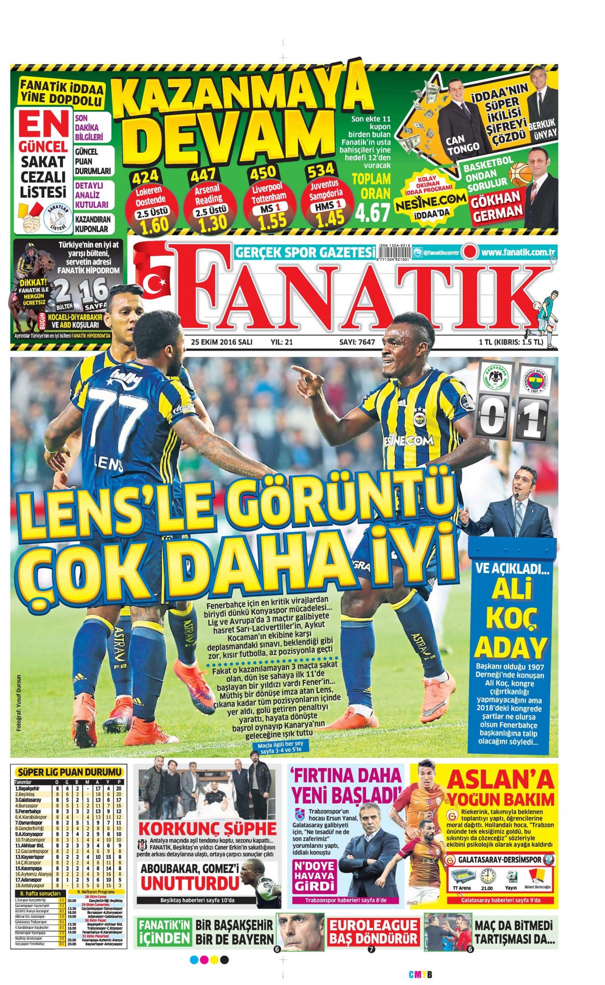 25 Ekim 2016 gazete manşetleri - 820