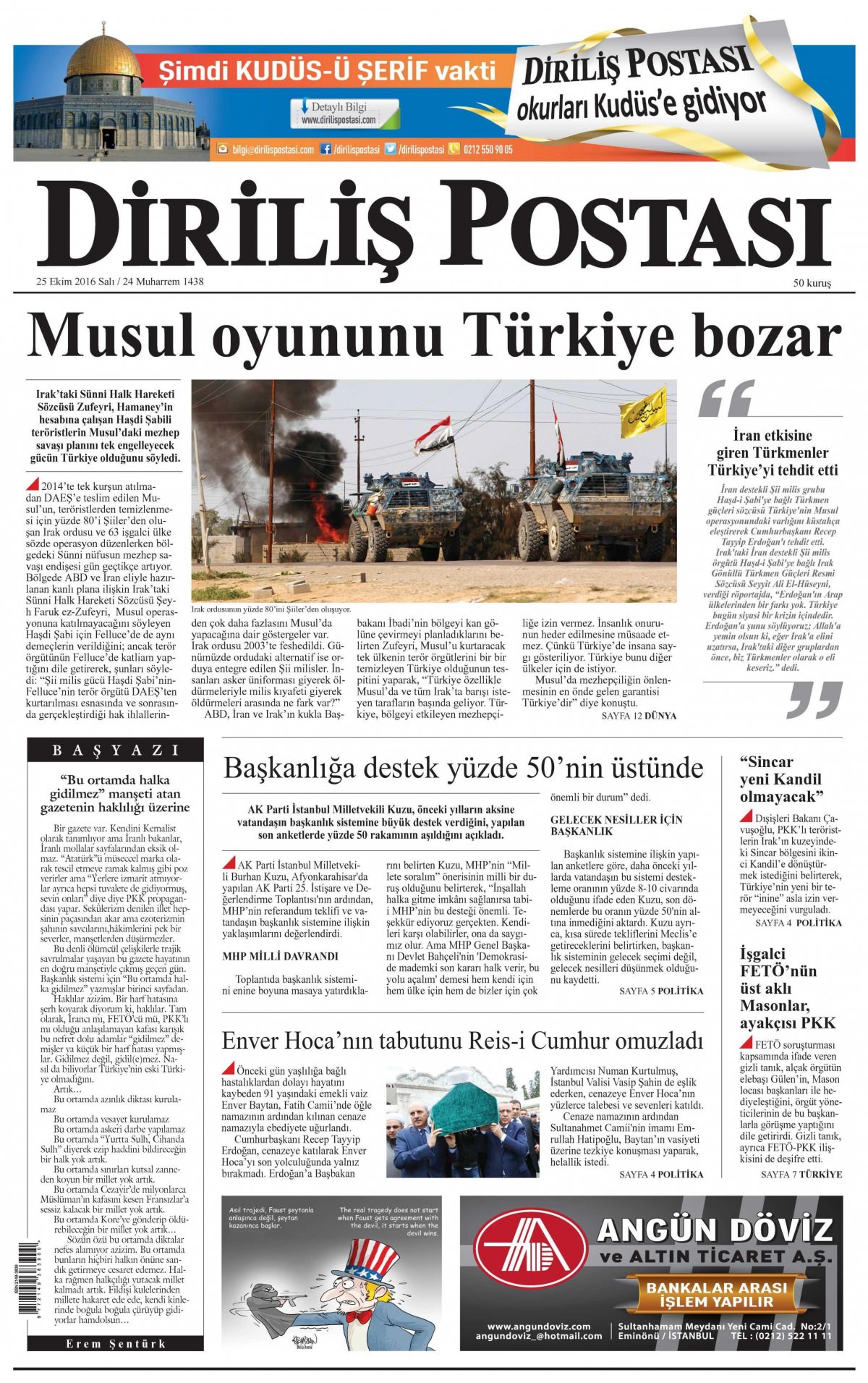 25 Ekim 2016 gazete manşetleri - 572