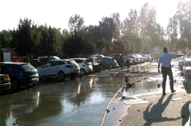 Antalya Ticaret ve Sanayi Odası otoparkında patlama - 545