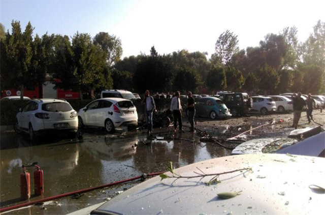 Antalya Ticaret ve Sanayi Odası otoparkında patlama - 645