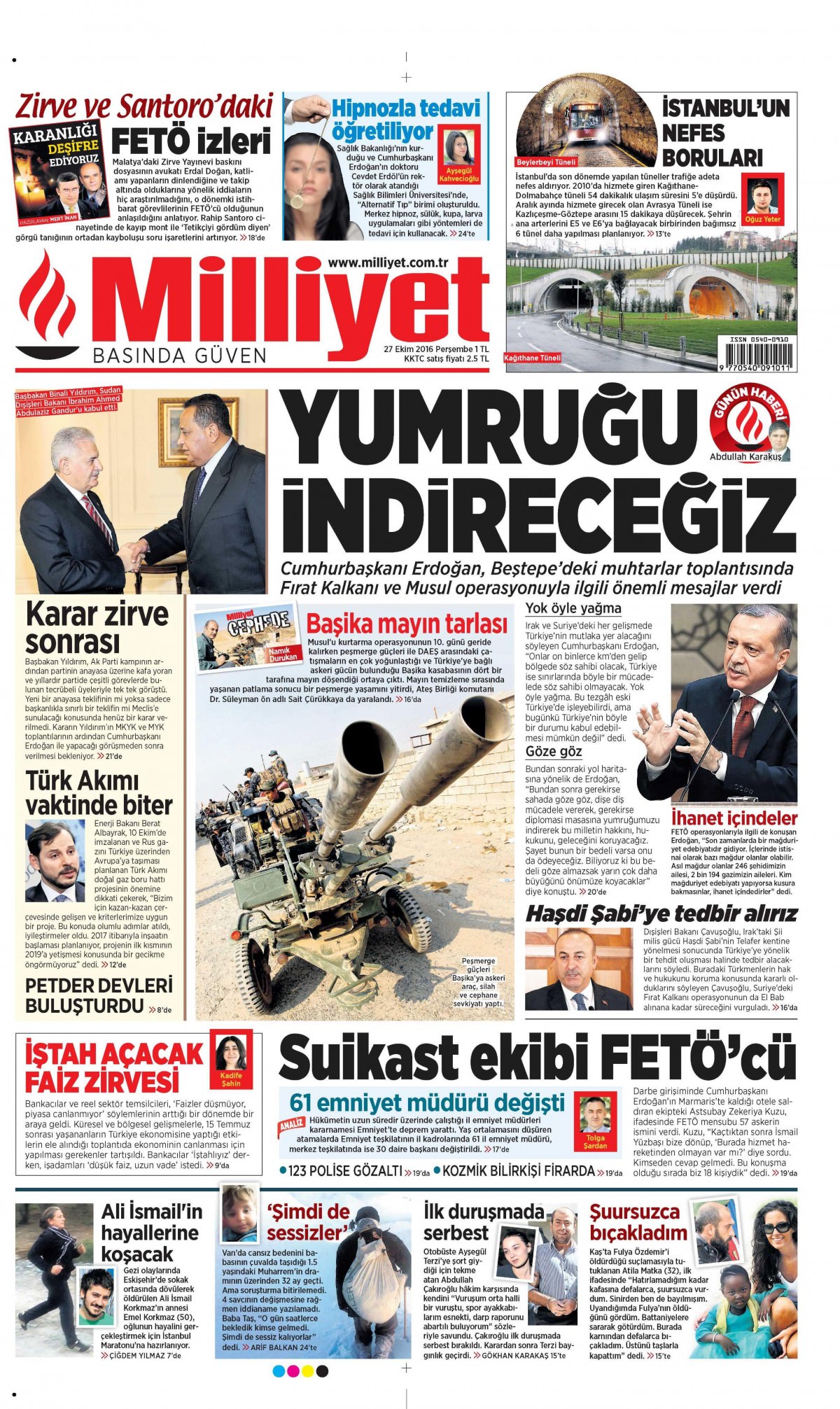 27 Ekim 2016 gazete manşetleri - 748