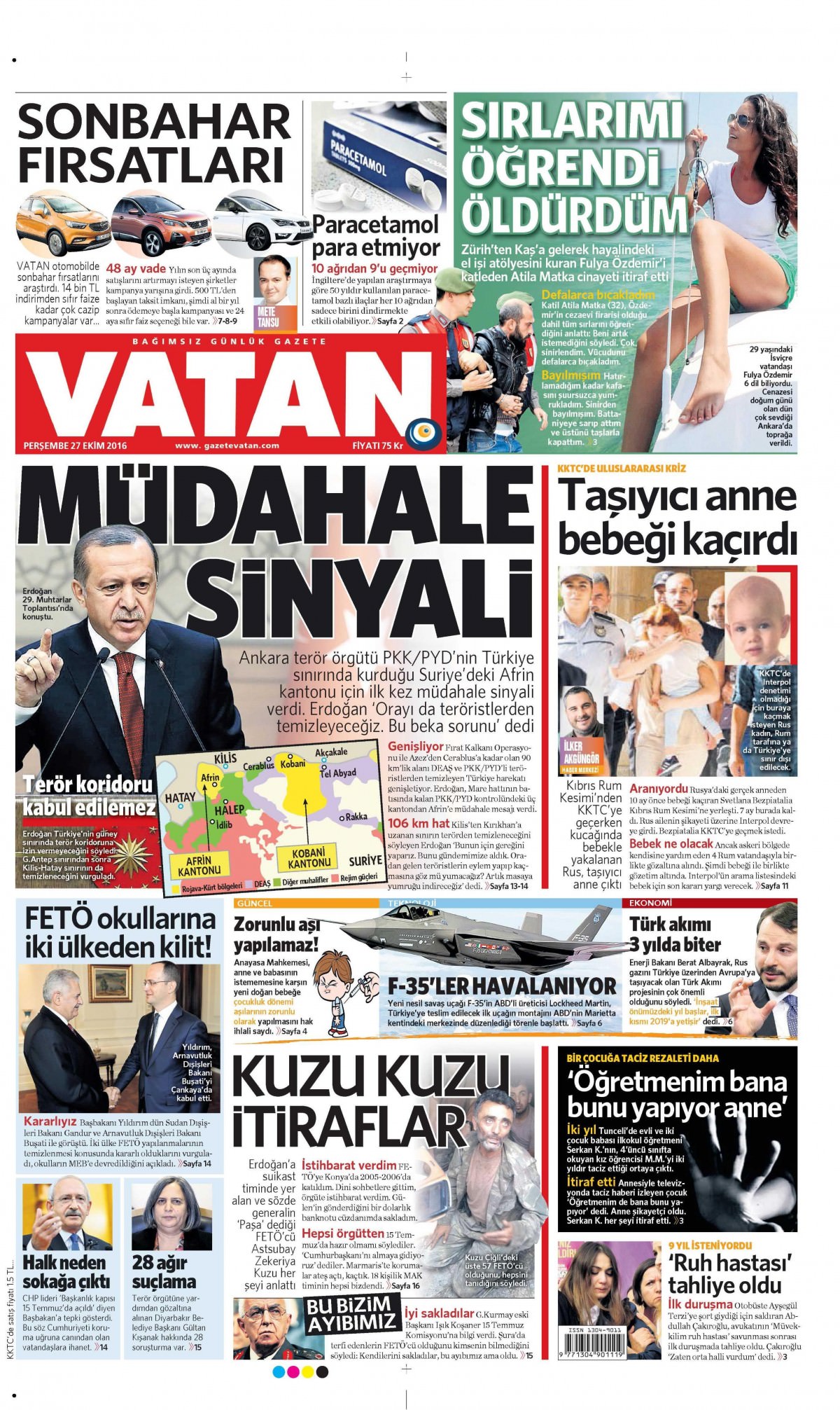 27 Ekim 2016 gazete manşetleri - 656