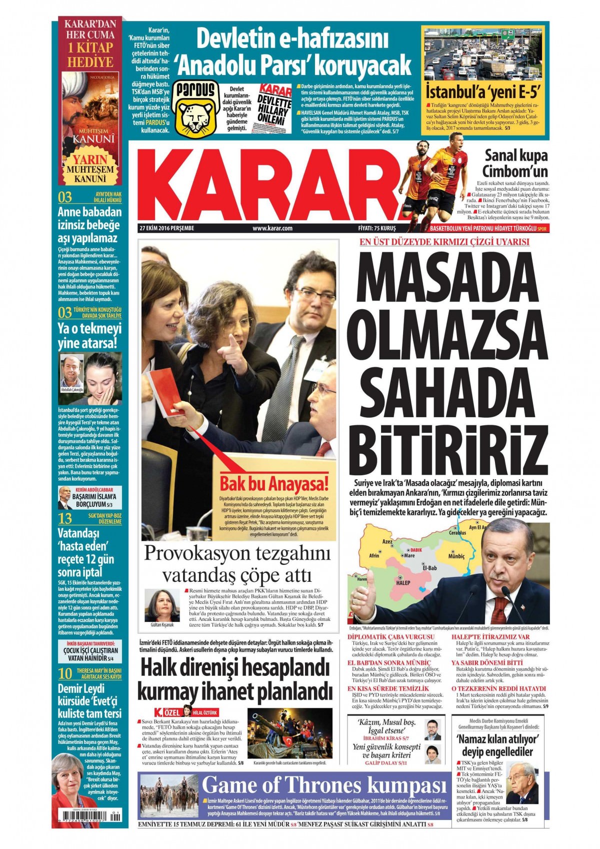 27 Ekim 2016 gazete manşetleri - 616