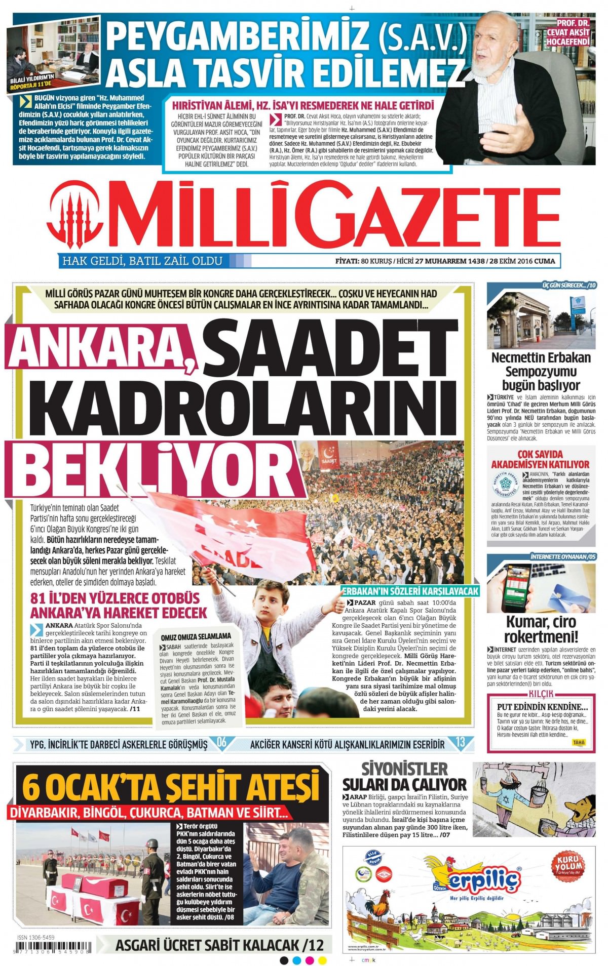 28 Ekim 2016 gazete manşetleri - 659