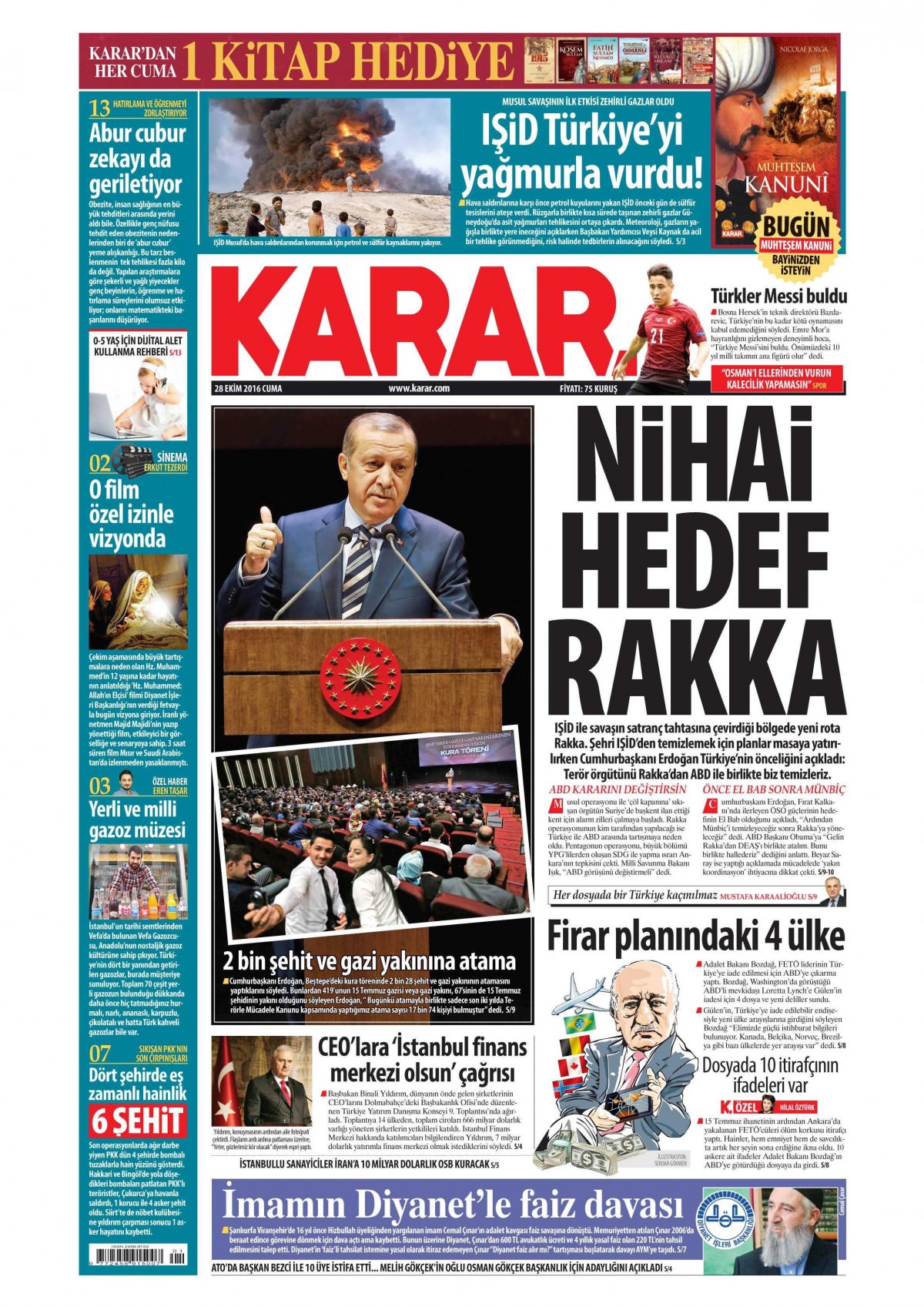 28 Ekim 2016 gazete manşetleri - 781