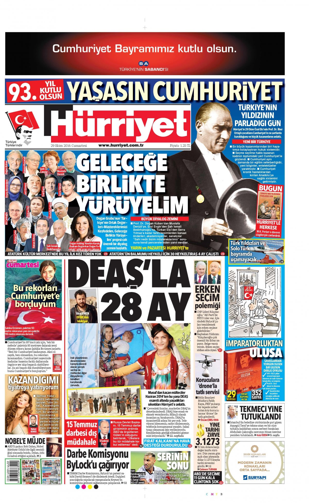 29 Ekim 2016 gazete manşetleri - 541