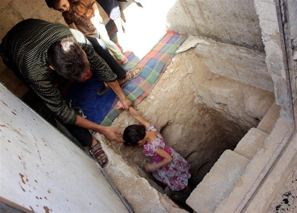 Suriye'de sığınak yapımı hız kazandı - 1