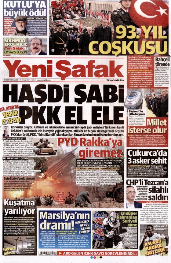 30 Ekim 2016 gazete manşetleri - 8