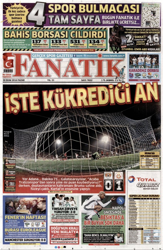 30 Ekim 2016 gazete manşetleri - 13