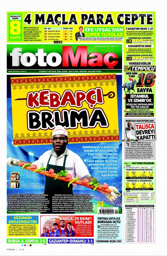 30 Ekim 2016 gazete manşetleri - 2