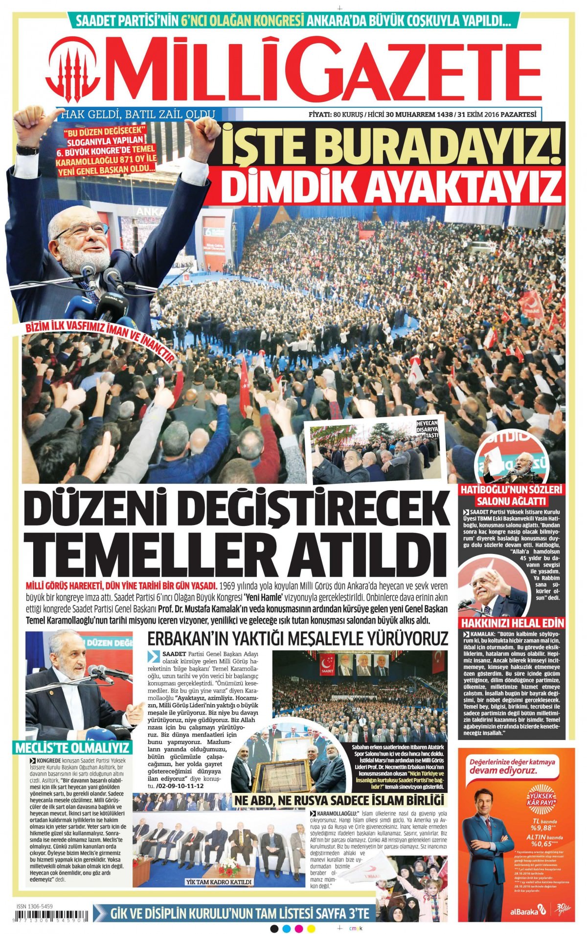 31 Ekim 2016 gazete manşetleri - 10