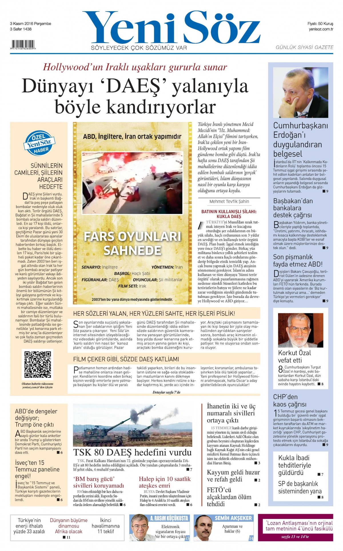 3 Kasım 2016 gazete manşetleri - 510
