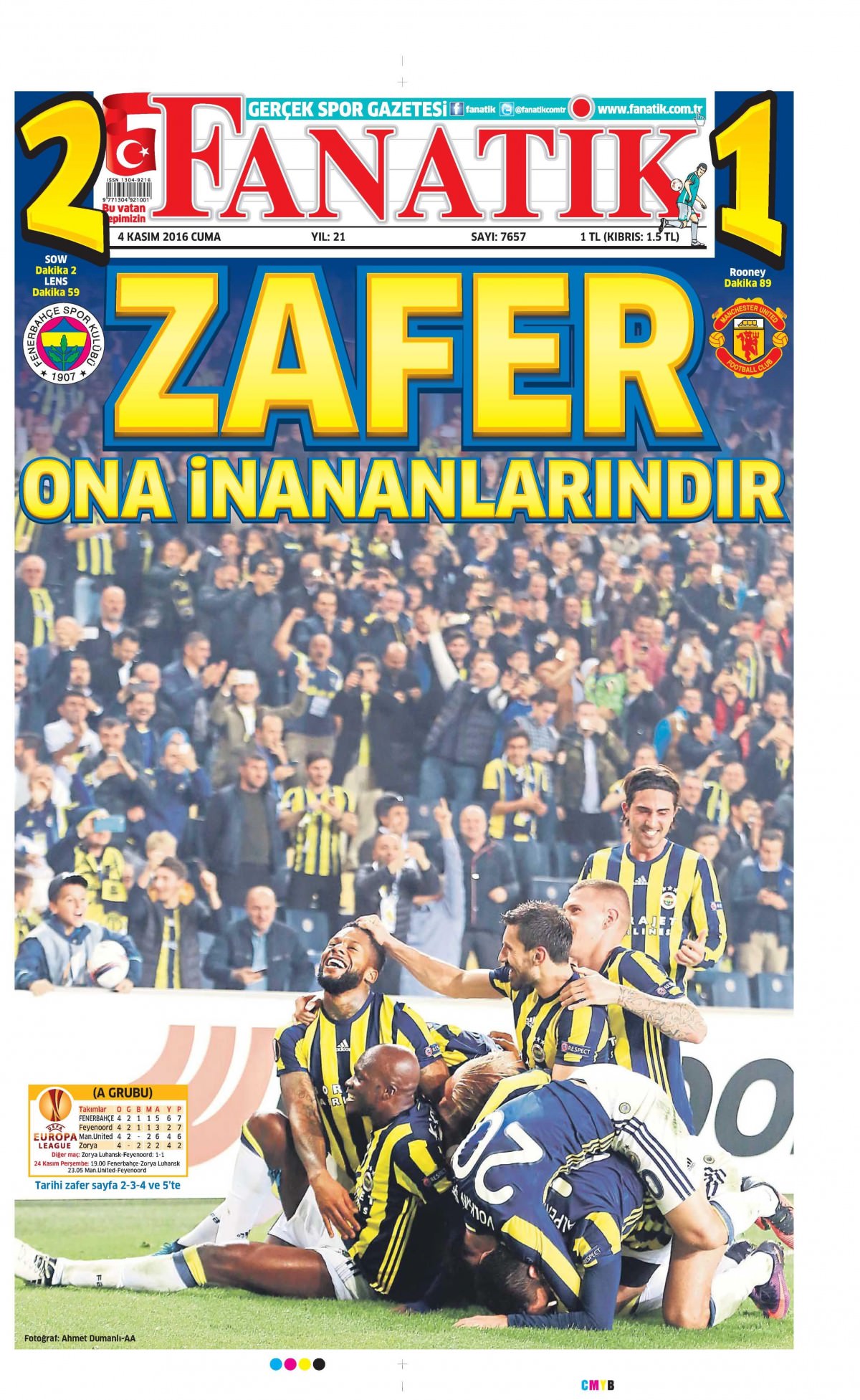 4 Kasım 2016 gazete manşetleri - 728