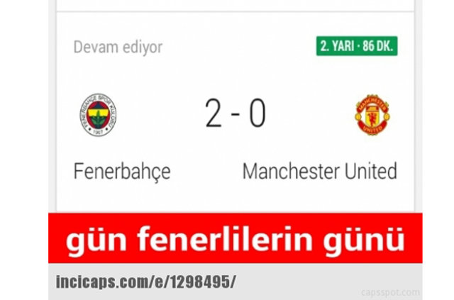 Fenerbahçe-Manchester United maçı capsleri - 646