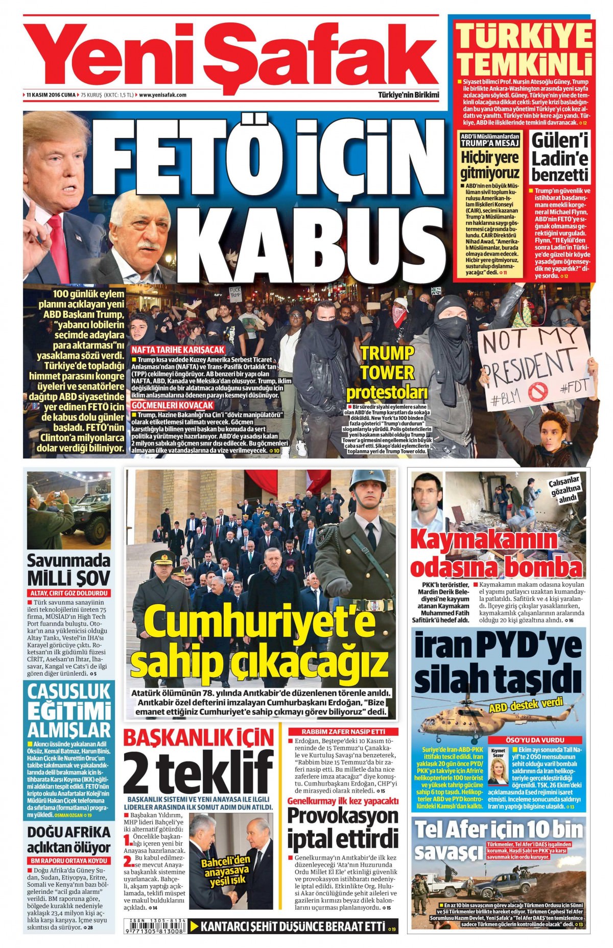 11 Kasım 2016 gazete manşetleri - 557