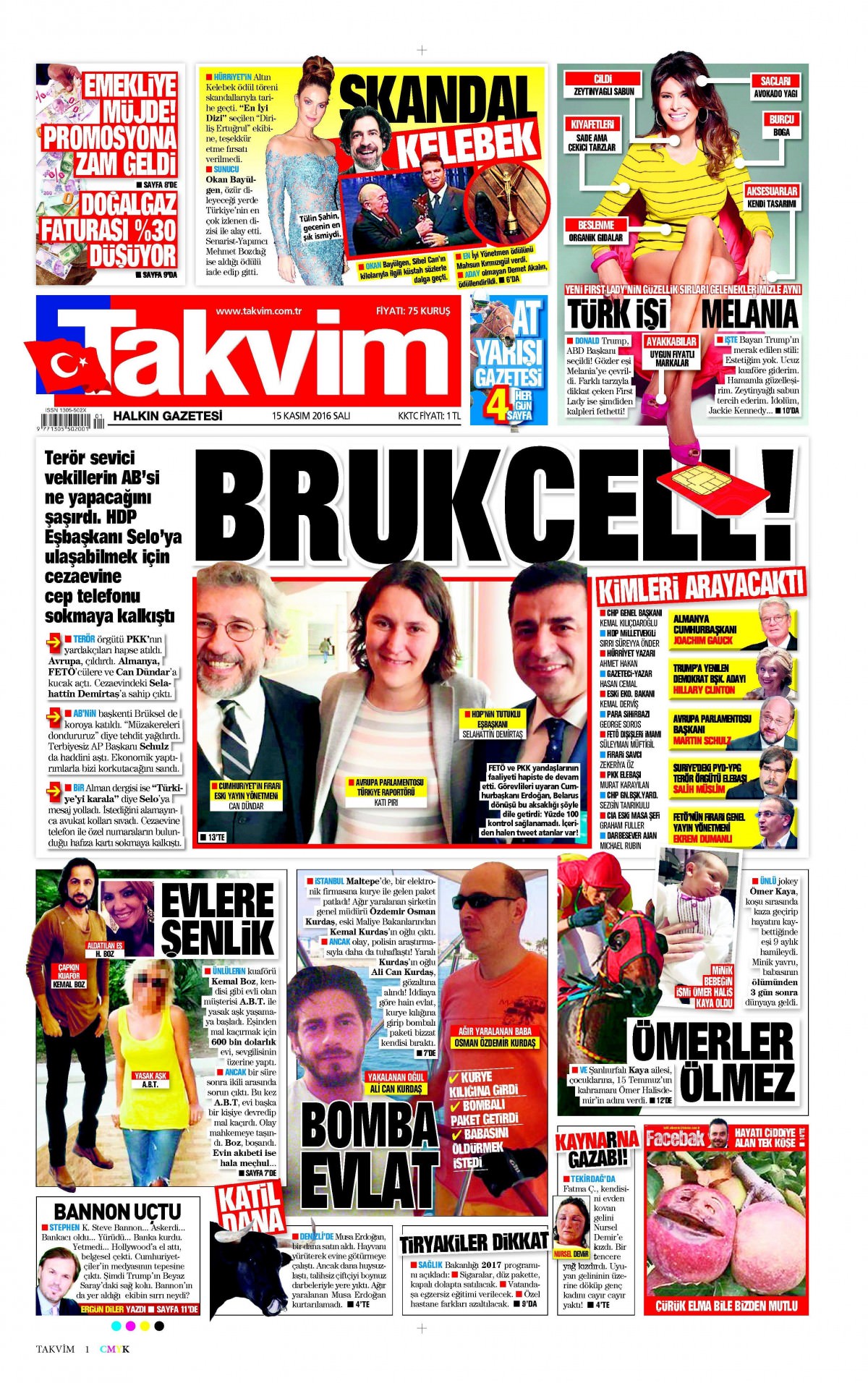 15 Kasım 2016 gazete manşetleri - 522