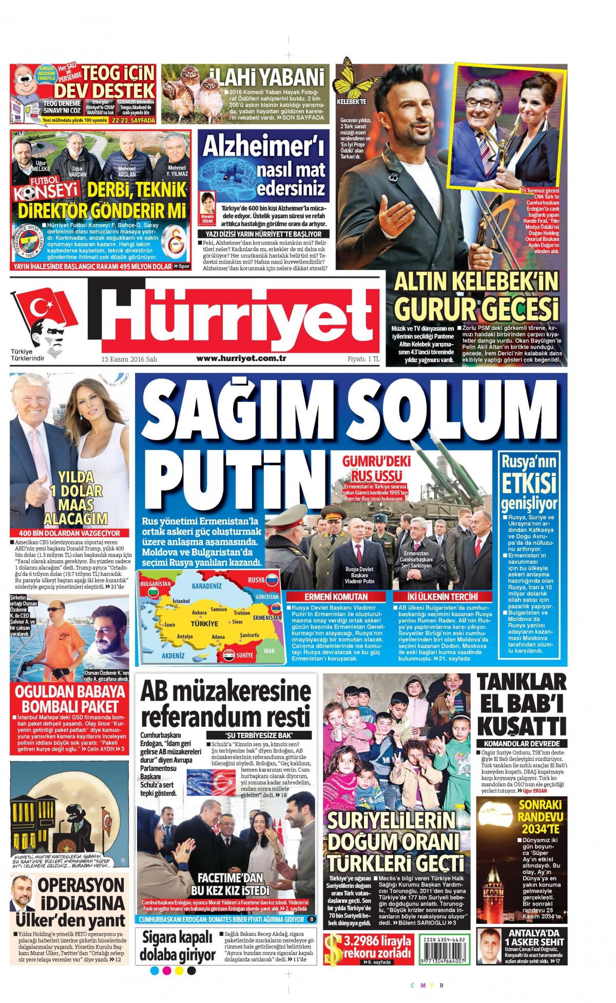 15 Kasım 2016 gazete manşetleri - 551