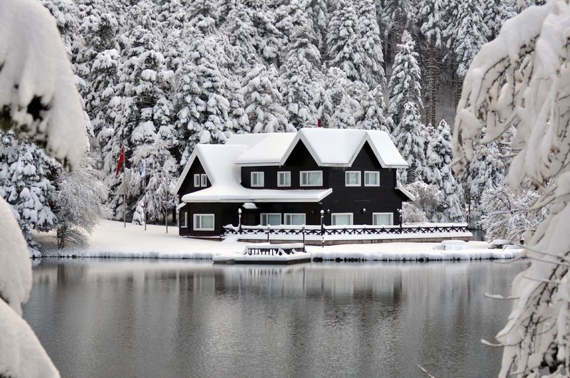 Abant Tabiat Parkı karla buluştu - 7