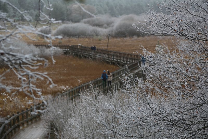 Abant Tabiat Parkı karla buluştu - 10