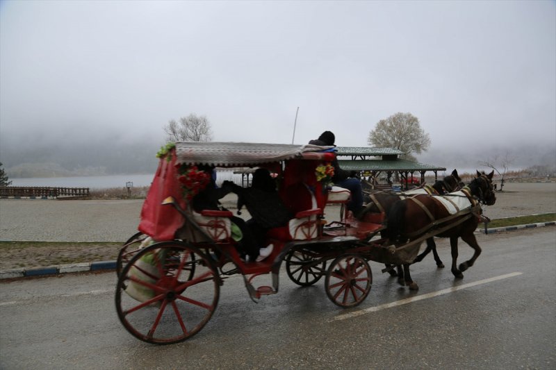 Abant Tabiat Parkı karla buluştu - 1