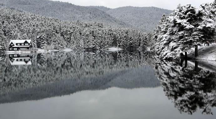 Abant Tabiat Parkı karla buluştu - 8