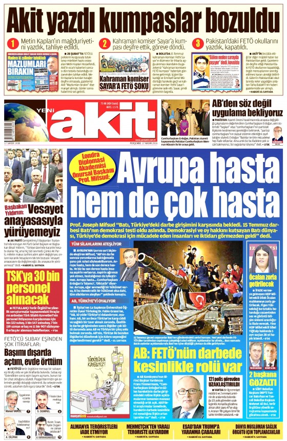 17 Kasım 2016 gazete manşetleri - 534