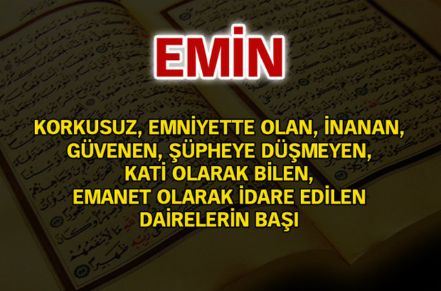 Kuran-ı Kerim'de geçen isimler ve anlamları - 654