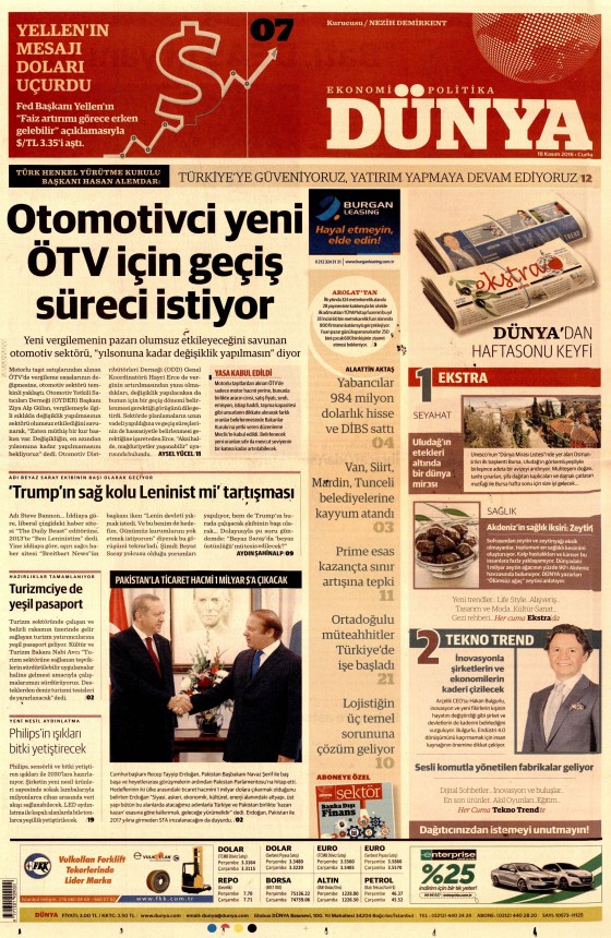 18 Kasım 2016 gazete manşetleri - 539