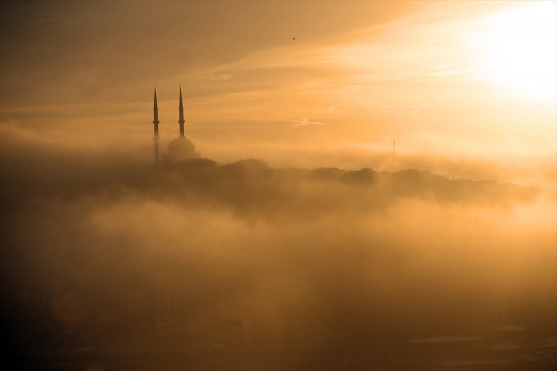 İstanbul'dan müthiş sis manzaraları - 916