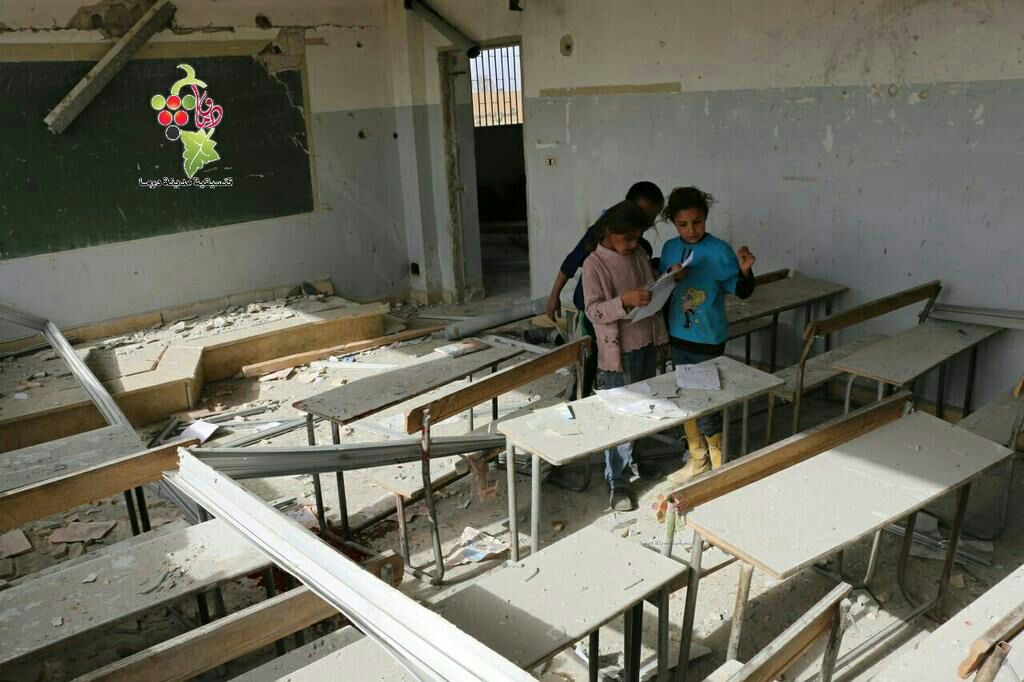 Rus uçakları İdlib’te okulu vurdu - 3