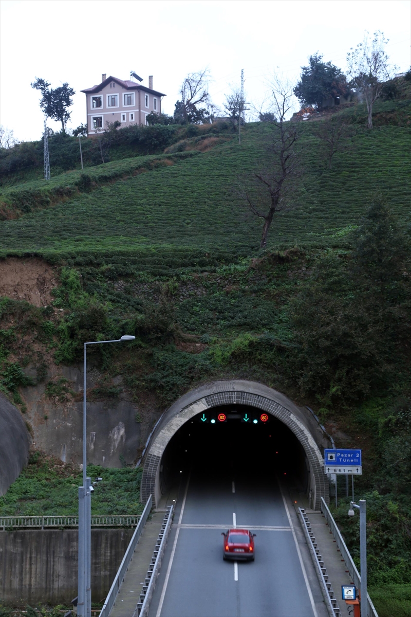 Rize'de doğayla bütünleşen tüneller ilgi çekiyor - 10