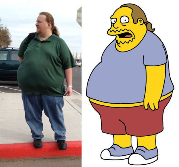 Çizgi karakterlerin gerçek hayattaki benzerleri - 16