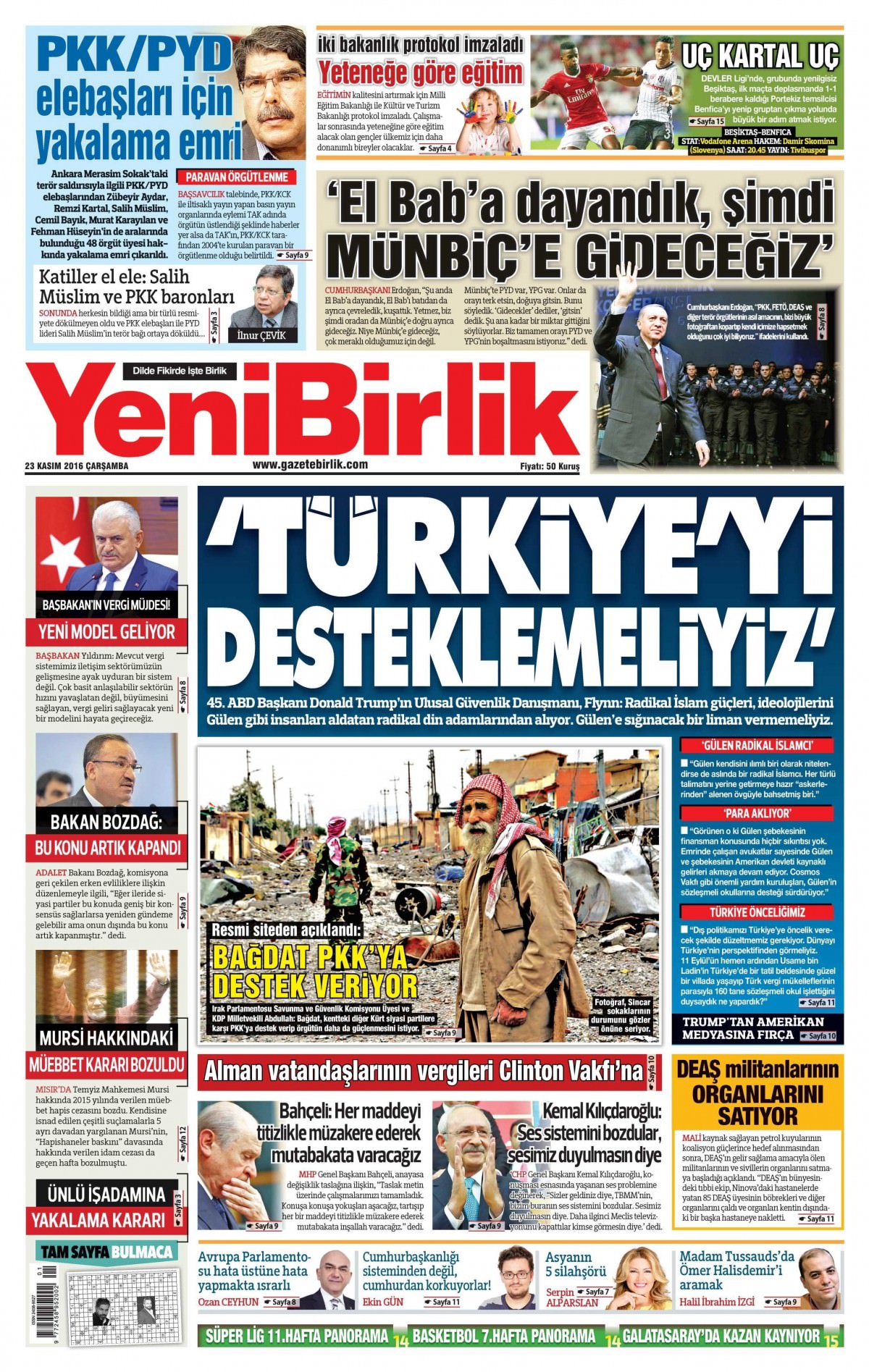 23 Kasım 2016 gazete manşetleri - 561
