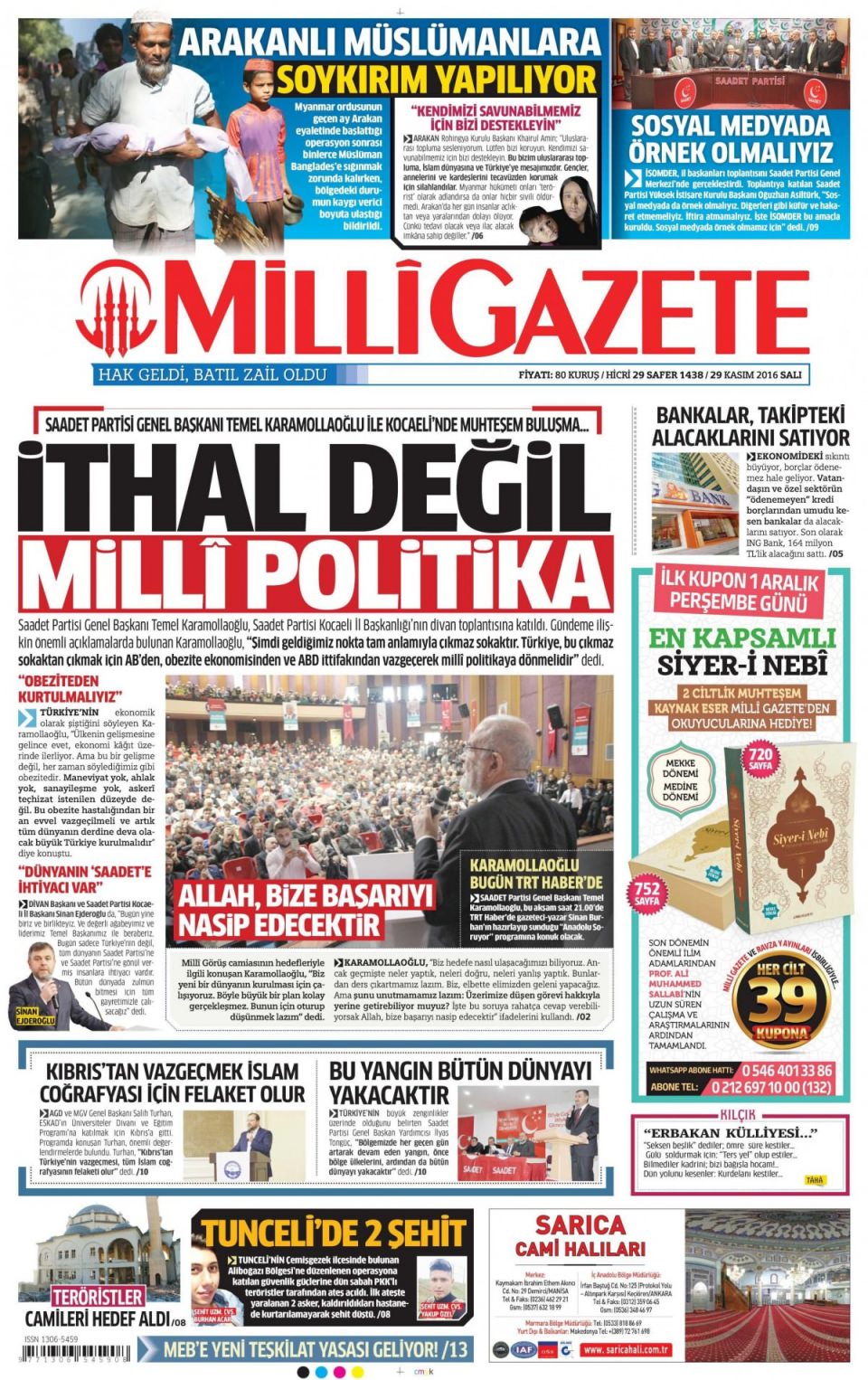 29 Kasım 2016 gazete manşetleri - 2