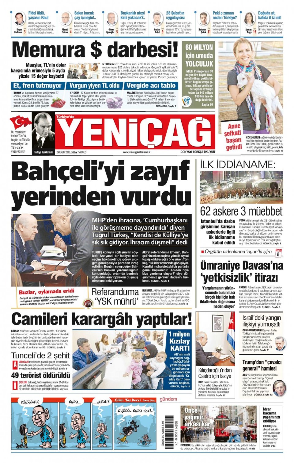 29 Kasım 2016 gazete manşetleri - 103