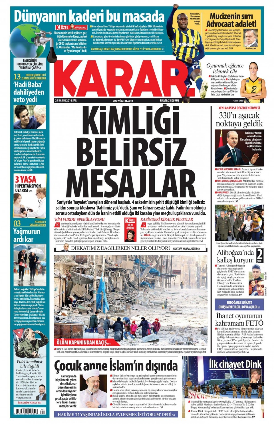 29 Kasım 2016 gazete manşetleri - 64